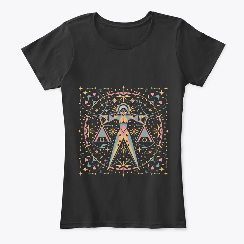 Libra Lone Astrology Star Sign Print