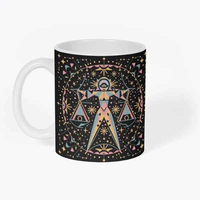 Libra Lone Astrology Star Sign Print