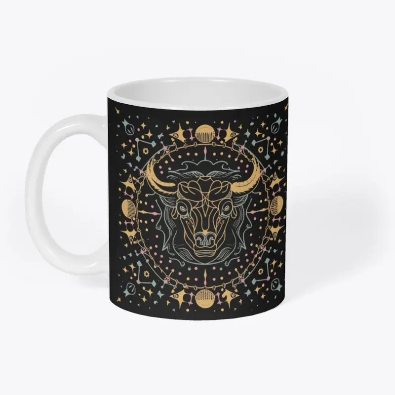 Taurus Lone Astrology Star Sign Print